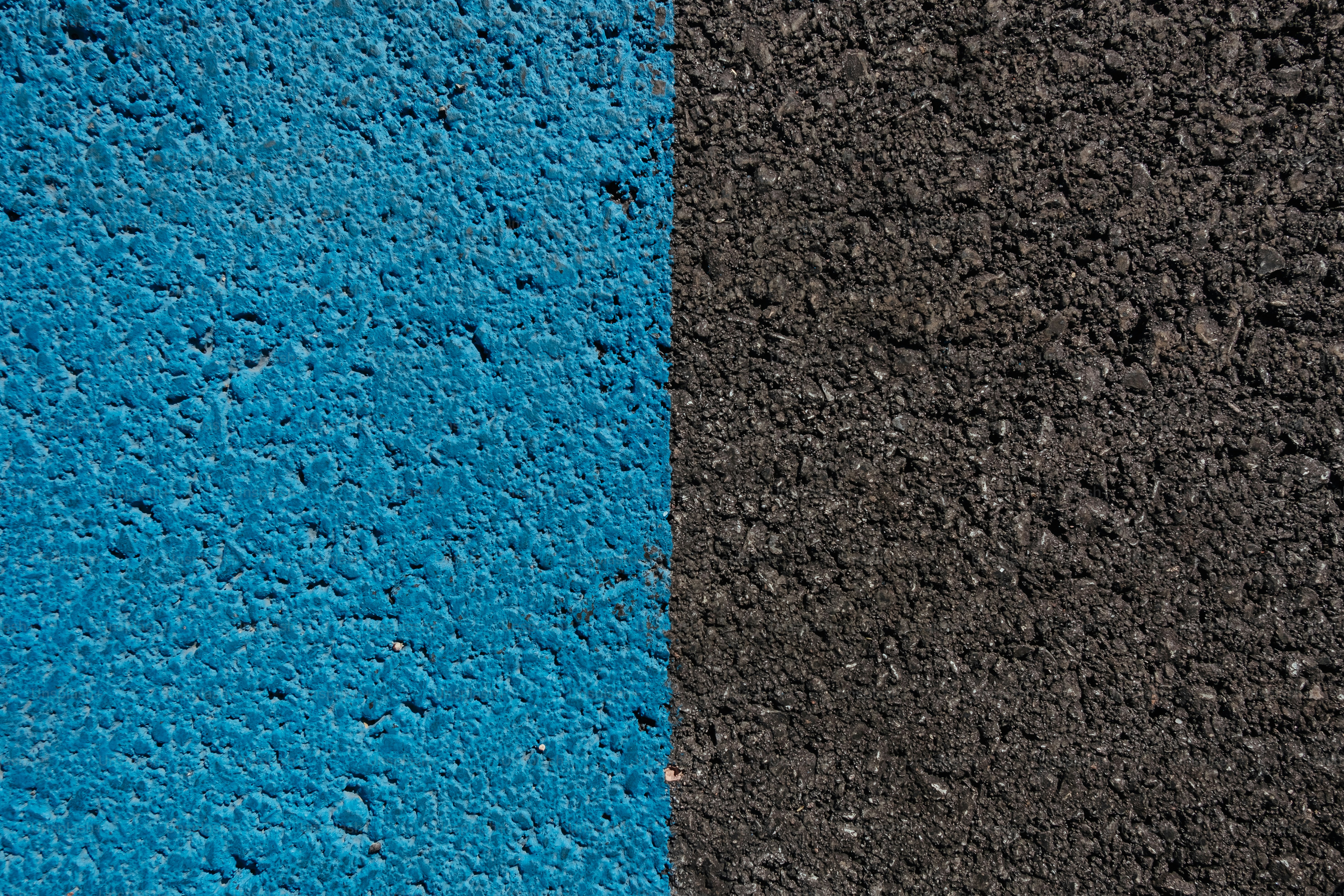 a black and blue wall next to each other